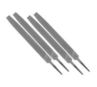 KOMBIUDA Juego de 4 Limas de Corte Rectangular de Acero Endurecido 200 Mm, Limas Planas para Afilar Bordes y Ángulos Desafilados, Herramienta Manual para Uso Intensivo en Taller