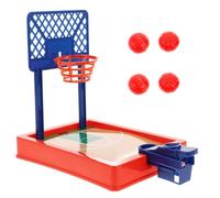 KOMBIUDA Juego de Baloncesto de Escritorio para Mini Aro de Baloncesto de Mesa Color Azul con 1 Tablero y 4 Balones Juguete Interactivo Portátil para Oficina Hogar y Fiestas Infantiles