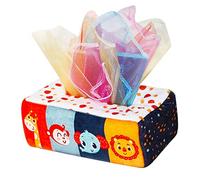 KOMBIUDA Juguete Educativo Caja de Pañuelos Desgarro para Desarrollo Motriz Fino Colores Brillantes y Diseño Atractivo para Estimular Inteligencia y Pensamiento Lógico