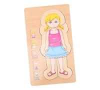 KOMBIUDA Juguete Educativo de Puzzle de Cuerpo Humano para Niñas Multicapas Colores Desarrollo Cognitivo y Creatividad Didáctico para Preescolar