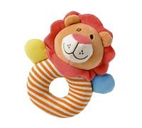 KOMBIUDA Juguetes de Campana de Mano para Bebes Sonajeros Blandos Forma de Animal Juguetes de Desarrollo Leon para Recien Nacidos