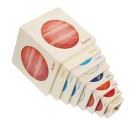 KOMBIUDA Juguetes Educativos de Madera para Set Apilable con Cajas de Madera Resistentes y Duraderas Desarrollo de Pensamiento Lógico y Creatividad para Aprendizaje Temprano y