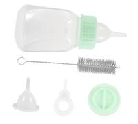 KOMBIUDA Kit Biberón para Gatitos Pequeños Reutilizable Verde Antidesgaste Portátil para Mascotas Fácil Limpieza