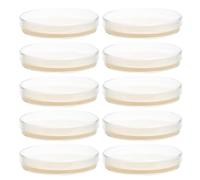 KOMBIUDA Kit de 10 Placas de Petri y Cultivo Microbiológico con Medio de Agar Nutritivo Diseño Profesional y Práctico para Laboratorio para Proyectos de Feria de Ciencias