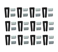 KOMBIUDA Kit de Equilibrio Clips y Pesos de Metal y Goma para Ventilador de Techo Fácil Instalación, Adecuado para Ventiladores de Techo Inclinados y Habitaciones Pequeñas