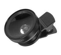 KOMBIUDA Lente Profesional para Teléfono Gran Sin Distorsión y Macro Negro Fácil De Usar Resistente para Smartphone