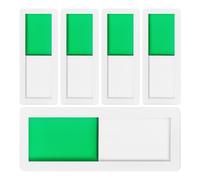 KOMBIUDA Letreros de Privacidad para Puerta 5 Piezas, Señal Deslizante para Baño y Hotel, Vacío/Ocupado, 10x4 cm, Acrílico