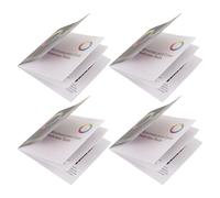 KOMBIUDA Libro de Gráficos para Pruebas de Daltonismo 4 Volúmenes Impresión Duradera Tamaño Compacto para Exámenes Clínicos y Uso Casa Kit Práctico para Detección Precisa de