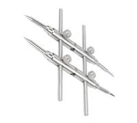 KOMBIUDA Llave de Tic de Acero Inoxidable Llave de Lentes de Metal Llave de Apertura de Lente de cámara Herramientas de Lentes Herramienta Llave Inglesa Llave para Reparar Lentes Plata