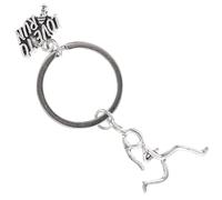 KOMBIUDA Llavero Metálico para Llaves de Coche con Diseño Maratón Accesorio Ligero para Mochilas y Bolsos Regalo para Runners y Amantes del Running