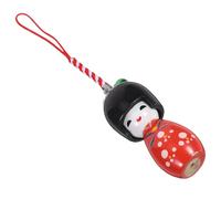 KOMBIUDA Llavero Muñeca Kimono de Madera Mediano Rojo Colgante Decorativo Japonés para Mochila y Bolso Accesorio Japonés Tradicional Adorno de Fiesta Auténtico Amuleto Estilo