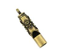 KOMBIUDA Llavero Silbato De Calavera De Cobre Decorativo Colgante Para Silbato De Árbitro Mini Colgante De Latón Para Multiusos
