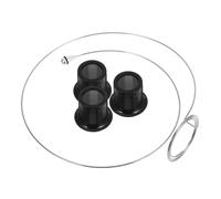 KOMBIUDA Lupa De Aumento Clip para Joyero y Relojero, Lentes De Cristal Transparentes, Set De 4 Piezas (5X, 10x, 15x, Alambre Metálico), Herramienta Portátil para Reparación y Trabajo De Precisión