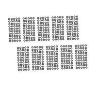 KOMBIUDA Marcadores Reflectantes para Escáner 3D de 6 Mm, 10 Hojas 50 Puntos por Hoja, Película Pet de Alta Reflectividad y Grosor 0,15 Mm, Puntos de Posicionamiento para Escaneo