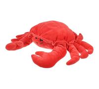 KOMBIUDA Marioneta de Mano de Cangrejo de Peluche 30 Cm Boca Móvil, Material Suave y Seguro para Juego Interactivo y Narración de Cuentos, Títere Narrador para Desarrollo Infantil