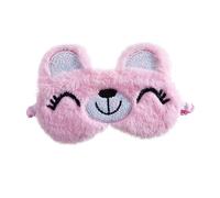 KOMBIUDA Máscara de Ojos para Niños, Antifaz Vision Extraocular de Felpa Rosa, Suave Piel y Cómodo, Bloquea la Luz para Dormir y Siesta