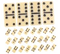 KOMBIUDA Mesa Dominó Clásico con Bloques Duraderos para Adultos para Reuniones Familiares y Fiestas Juego Educativo para Contar y Matemáticas