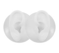 KOMBIUDA Modelos de Orejas de Silicona Realistas para Practicar Perforaciones, 1 Par de Moldes Médicos para Enseñanza en Hospitales y Escuelas de Medicina