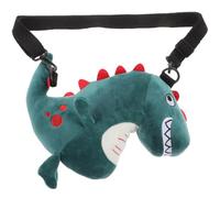 KOMBIUDA Monedero de Dibujos Animados Dinosaurio para Niños Pequeño Cremallera de Peluche Ligero y Práctico Accesorio Infantil para Viaje y Bolsillo para Monedas