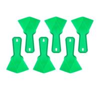 KOMBIUDA Paleta de Esquina de Plástico Verde 6 Piezas para Acabado Seco y Estuco en Placas de Yeso, Herramienta Manual Ligera para Refinamiento de Esquinas Interiores y Exteriores