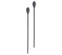 KOMBIUDA Palillos y Cucharas de Silicona 1 Par y de Doble Uso para Mezclar Bebidas Mango Cómodo y Material Resistente Adecuado para Café y Postres Café Postres Reutilizable
