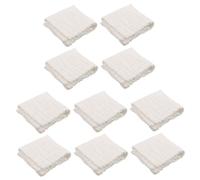 KOMBIUDA Paños De Muselina Para Bebé 10 Pcs Toalla Cuadrada De Gasa Toalla Para Saliva Algodón Suave