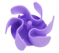 KOMBIUDA para Cuenco de Perro de Silicona Morado Alimentador Lento Antideslizante para Cachorros y Perros Pequeños Promueve Digestión Saludable y Control de Porciones Compatible con Varios