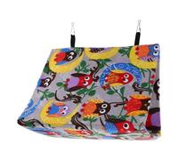 KOMBIUDA Parrot Hanging Tent Cozy Bird Nest Bed Triangular Hammock House For Budgies Cockatiels Lovebirds Soft All-Season Sleeping Hut For Small and Large Parrots