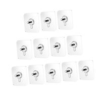 KOMBIUDA Pegatina de Tornillo Adhesivo sin Marcas 20 Piezas 6X6 CM Tornillo de 8 MM para Colgar Pared Gancho Adhesivo de Pared para Cocina Baño y Decoración del Hogar