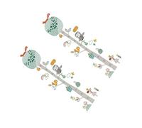 KOMBIUDA Pegatinas De Pared Autoadhesivas De Altura Para Niños Diseño De Animales Coloridos, Medidor De Crecimiento 30x60 Cm, Gráfico Decorativo Para Habitación Infantil, Set De 2 Unidades