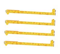 KOMBIUDA Pegatinas de Pared Tabla de Altura para Niños, Decoración Infantil, Autoadhesivas, Medidor de Crecimiento Removible, Diseño de Jirafa, 4 Piezas para Habitaciones Infantiles