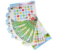 KOMBIUDA Pegatinas Para Entrenamiento De Orinal Con Tabla De Rutinas Para Niño Niña Diseño Para Motivar Hábitos De Higiene Fácil Aplicación y Seguro Para Niño Niña Pequeños