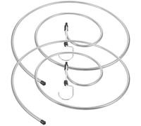 KOMBIUDA Percha Plata para Inoxidable Acero de Secado Espiral en Multi-Funcional y Giratoria Set de 2 Piezas Color Varios Estilos de Sábanas Quilts Adecuado para Varios Estilos