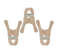 KOMBIUDA Pinzas de Madera para Construcción de Fuertes, Kit Creativo Montessori de 6 Piezas, Clips para Juegos de Simulación Infantiles, Accesorios de Juego Interiores y Exteriores,