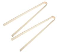 KOMBIUDA Pinzas para Basura de Bambú 50 Cm, Recogedor Duradero 2 Piezas para Exteriores, Herramienta Multiusos para Limpieza y Saneamiento Industrial