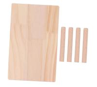 KOMBIUDA Plataforma de Madera para Hámster Antimordeduras Tablero de Escalada para Jaulas Pequeñas Accesorio para Jugar y Ejercicio de Animales Pequeños