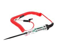 KOMBIUDA Probador Eléctrico Digital para Automóviles Pantalla LCD Comprobador de Tensión y Circuitos Resorte Herramienta para Detectar Cortocircuitos y Verificar Luces de Vehículo