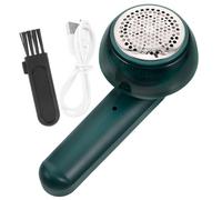 KOMBIUDA Quitapelusas Eléctrico Usb Recargable Removedor De Pelusa Portátil y Ligero Para Ropa y Sofá Cortador Potente Con Diseño Moderno Color Verde Oscuro Para Eliminar Pelusas y Bolitas