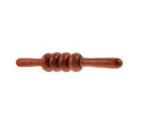 KOMBIUDA Relajación Masaje Muscular Rodillo Madera Marrón Ruedas 4 Práctico Modelado para Corporal y Abdomen y Piernas