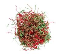 KOMBIUDA Rellenos de Cestas Triturado de Raffia para Decoraciones Navideñas Manualidades Elegante con Corte para Bouquets