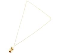 KOMBIUDA Reloj de Bolsillo Vintage con Cadena Dorada Diseño Escarabajo Retro Reloj de Cuarzo Compacto Unisex para Hombres y Mujeres Accesorio Portátil y Decorativo