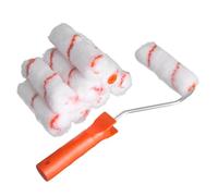 KOMBIUDA Rodillo para Pintar Paredes 4 Pulgadas de Poliéster Kit Mini Rodillos de Pintura Portátil Herramienta para Pintar Interiores Set para Decoración de Hogar y Oficina