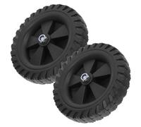 KOMBIUDA Ruedas para Compresor de Aire 62 Pulgadas de Caucho Firme Juego de 2 Piezas Ruedas Giratorias Silenciosas y Resistentes al Desgaste para Repuestos de Compresor Movilidad