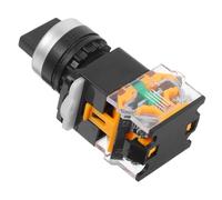 KOMBIUDA Selector Rotatorio Posiciones con Bloqueo Interruptor de Control con Función de Enclavamiento Conmutador Eléctrico con Mecanismo Resistente y Fácil de Usar