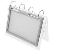 KOMBIUDA Soporte de Exhibición para Menús Transparente de Acrílico con Base Estable Soporte para Carteles Bares Restaurantes y Tiendas Exhibidor de Sobremesa para Información y Publicidad