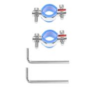 KOMBIUDA Soporte para Silla de Oficina Altura Ajustable Abrazadera de Repuesto de Acero Inoxidable 304 Kit de Reparación de 2 Piezas Llave Hexagonal para Evitar Hundimiento Compatible