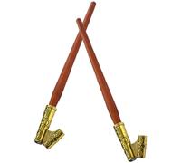 KOMBIUDA Soporte y Vintage de Caligrafía Oblicua Pluma de Madera Aleación de Hierro, Paquete de 2 Piezas para Práctica y Escritura Clásica