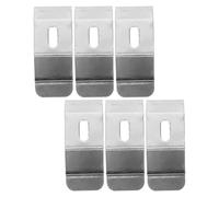 KOMBIUDA Soportes de Montaje Metálicos para Persianas Verticales 6 Unidades Soporte de Pared Clip para Barra de Cortina Herrajes Resistentes para Instalación Hogar y Oficina