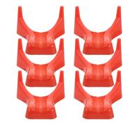 KOMBIUDA Soportes para Patadas de Fútbol Americano 6 Piezas Exhibidor de Balones de Rugby de Madera Resistente Intemperie Soporte para Entrenamiento y Decoración de Salas Deportivas