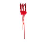 KOMBIUDA Stick del de Halloween tenedor demonio horca de halloween tridente de traje accesorio de fiesta de halloween Accesorios de vestir el plastico rojo